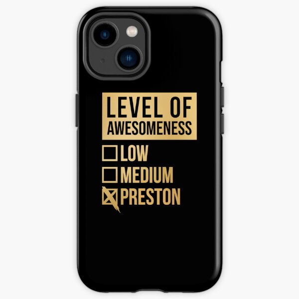 Level Of Preston in Gold iPhone Tough Case RB1207 product Offical preston Merch