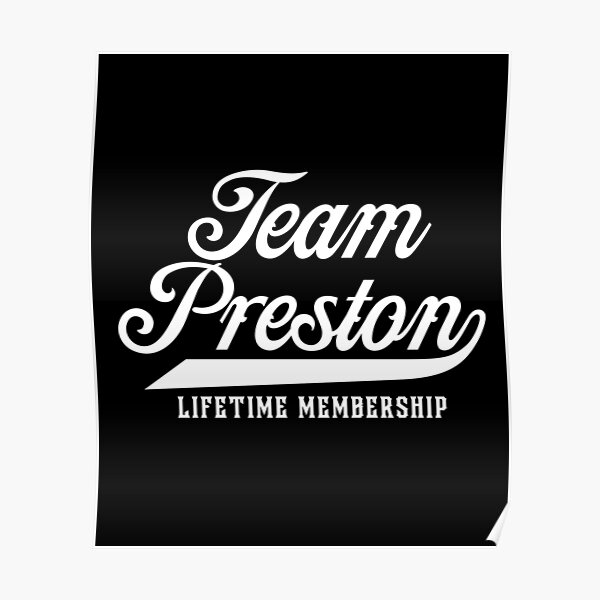Team Preston Family Name Poster RB1207 product Offical preston Merch