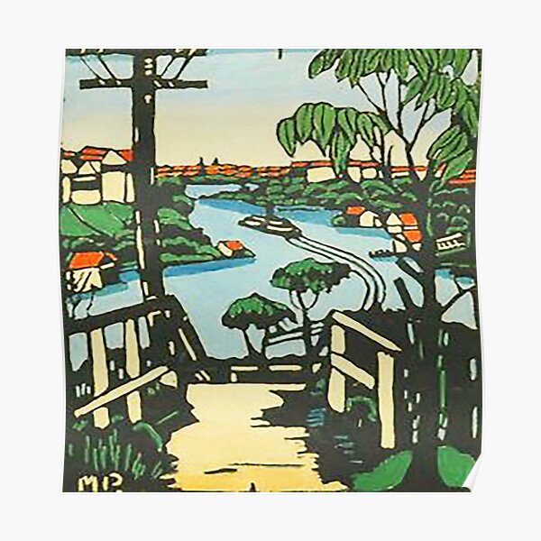 the city by Margaret Preston Poster RB1207 product Offical preston Merch