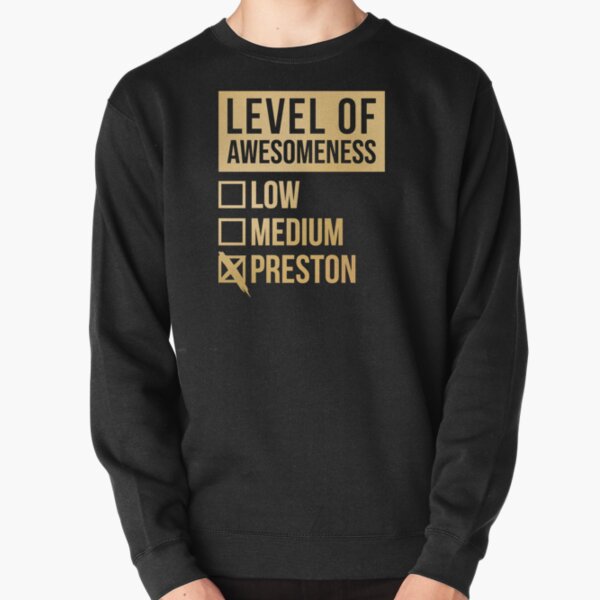 Level Of Preston in Gold Pullover Sweatshirt RB1207 product Offical preston Merch