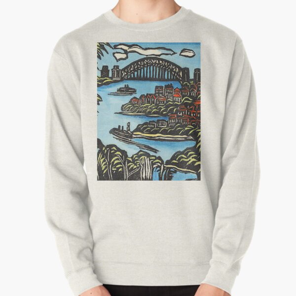 view on bridge  by Margaret Preston Pullover Sweatshirt RB1207 product Offical preston Merch