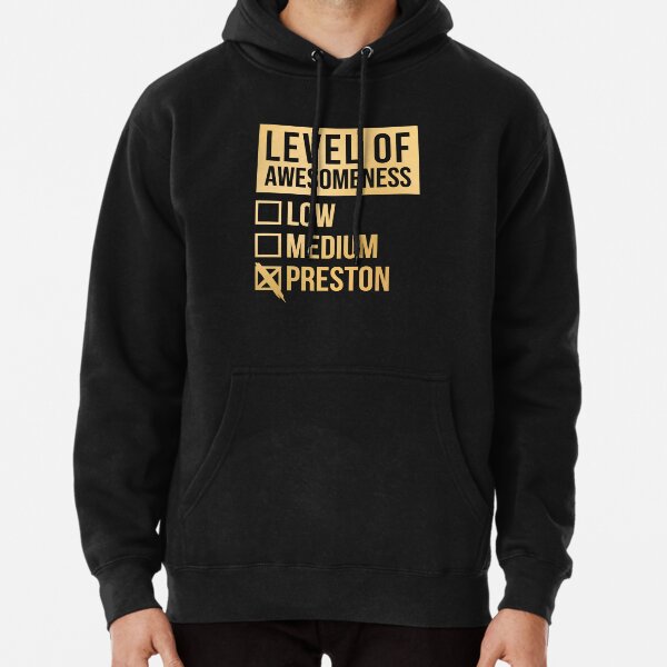 Level Of Preston in Gold Pullover Hoodie RB1207 product Offical preston Merch