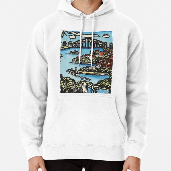 view on bridge  by Margaret Preston Pullover Hoodie RB1207 product Offical preston Merch