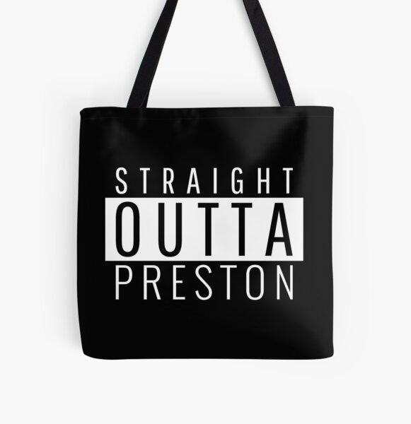 Straight Outta Preston Lancashire  All Over Print Tote Bag RB1207 product Offical preston Merch