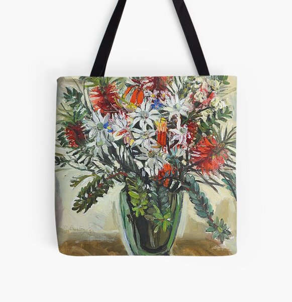 Bottlebrush and Flannel Flowers 1951 - Margaret Preston Paintings - Australian Art All Over Print Tote Bag RB1207 product Offical preston Merch