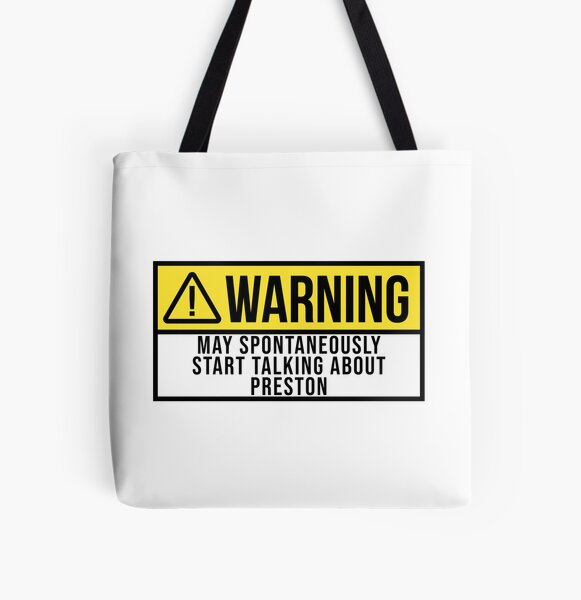May Spontaneously Start Talking About Preston All Over Print Tote Bag RB1207 product Offical preston Merch