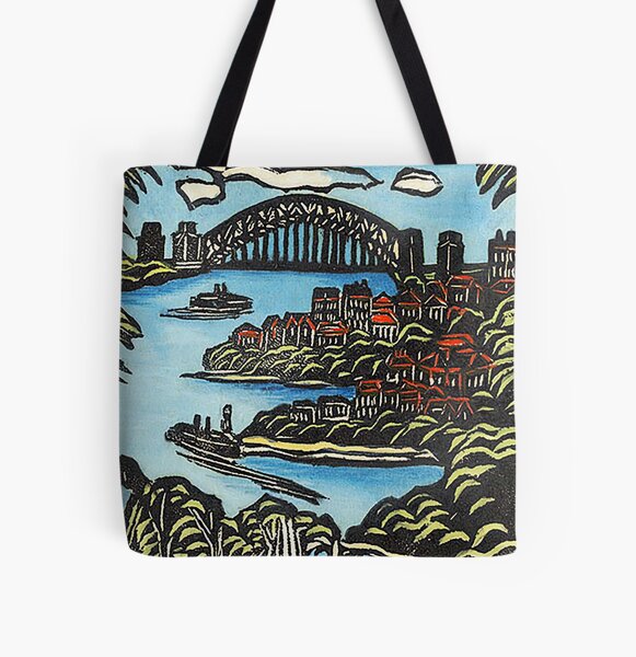 view on bridge  by Margaret Preston All Over Print Tote Bag RB1207 product Offical preston Merch