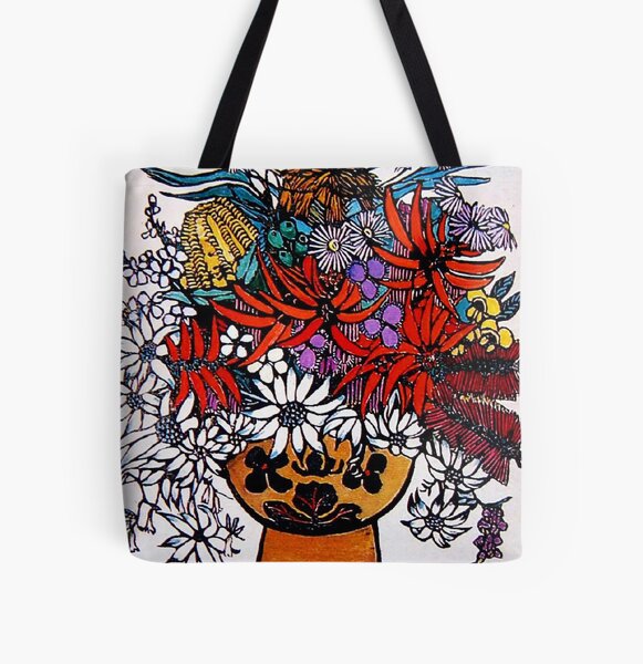 Margaret Preston flower bouquet 1960 All Over Print Tote Bag RB1207 product Offical preston Merch