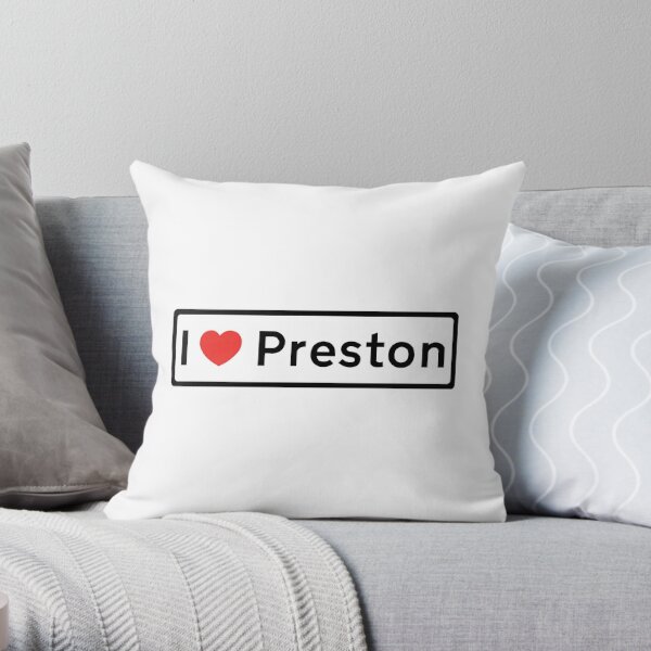 I Love Preston! Throw Pillow RB1207 product Offical preston Merch