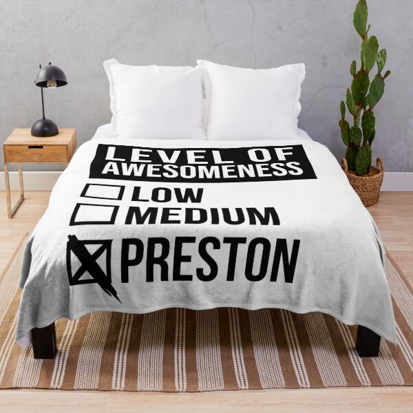 Level Of Preston Throw Blanket RB1207 product Offical preston Merch