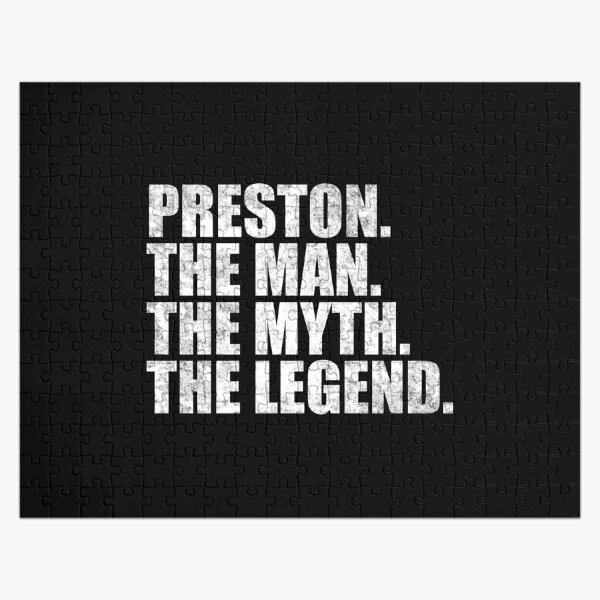 Preston Name Preston The Man The Myth The legend Jigsaw Puzzle RB1207 product Offical preston Merch