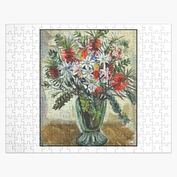 Bottlebrush and Flannel Flowers 1951 - Margaret Preston Paintings - Australian Art Jigsaw Puzzle RB1207 product Offical preston Merch