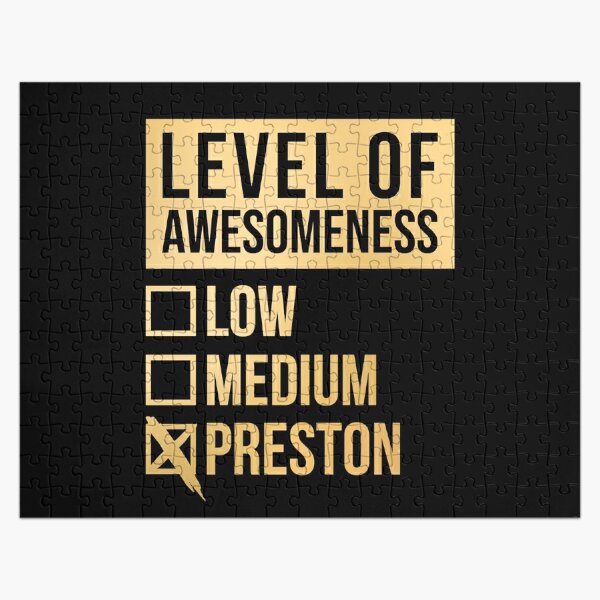 Level Of Preston in Gold Jigsaw Puzzle RB1207 product Offical preston Merch